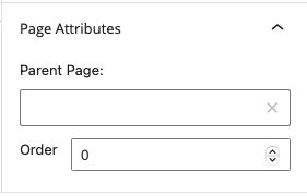 page attributes