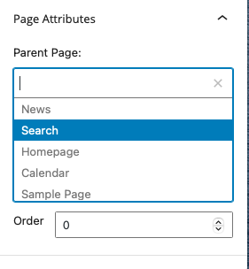 page attributes
