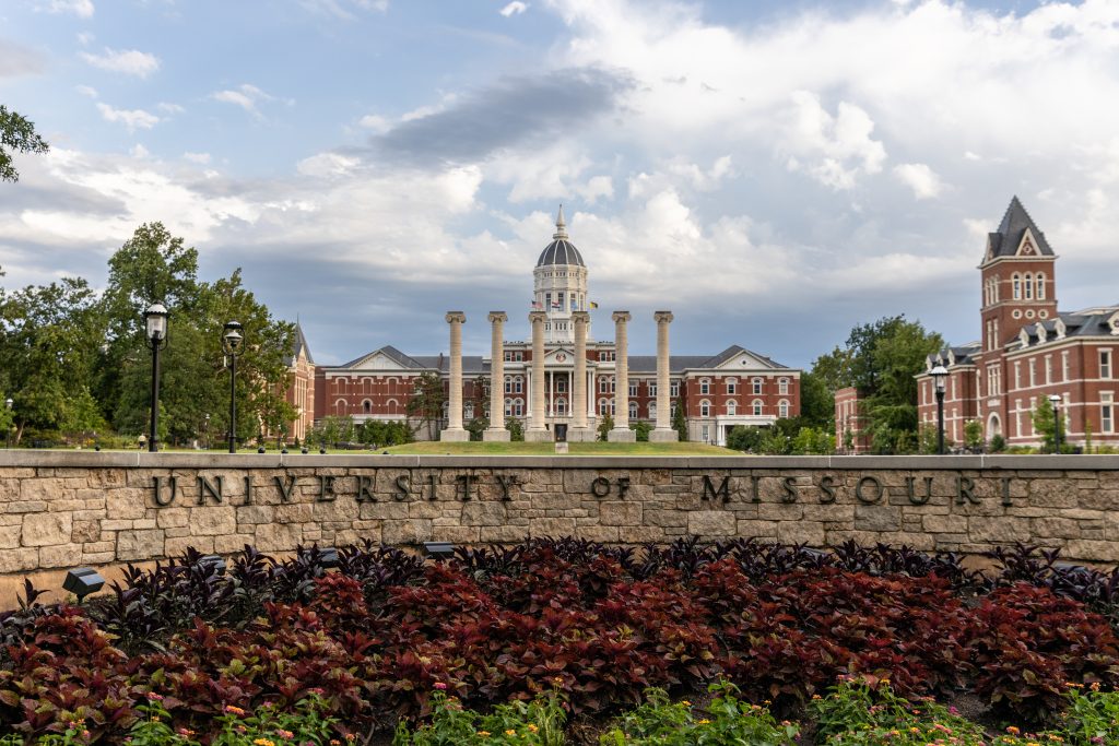 Jesse Hall and the quad